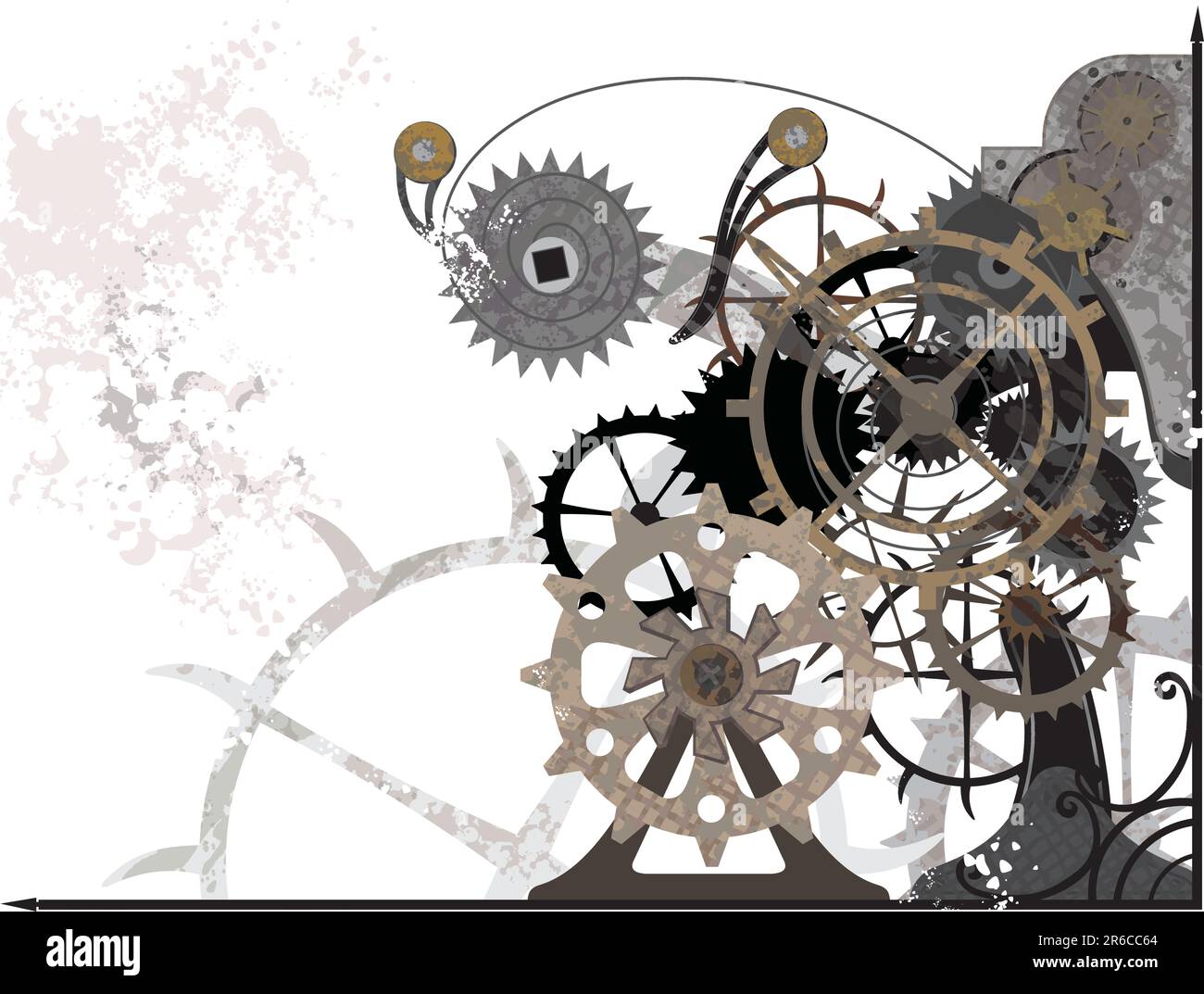 Gear shift mechanism Stock Vector Images - Alamy