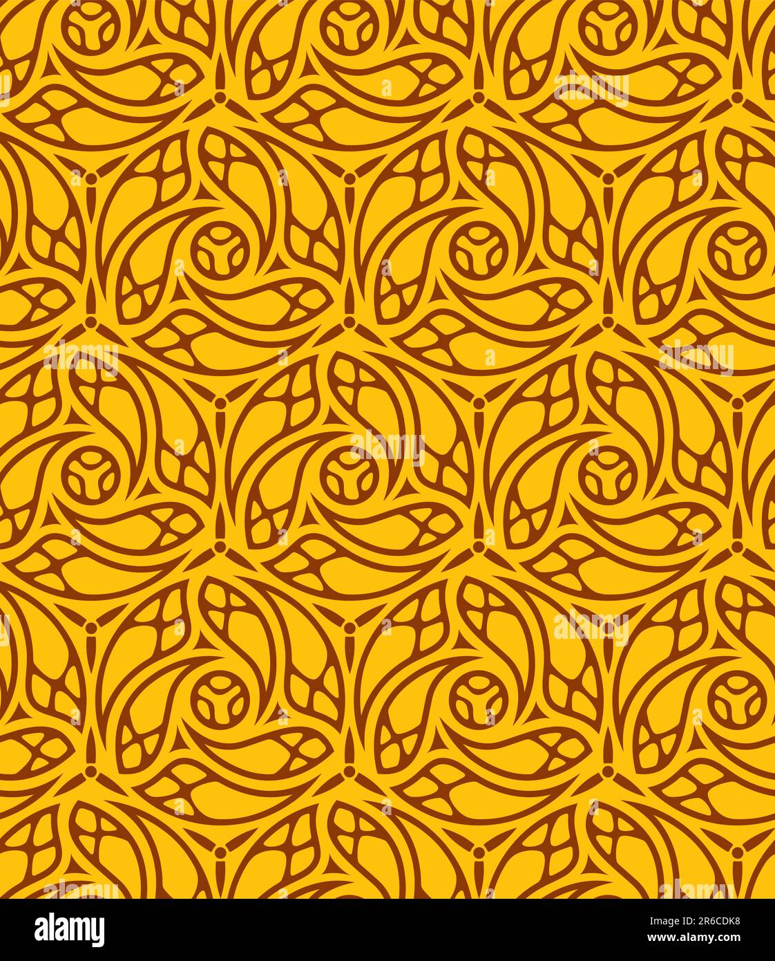 Seamless Floral Wallpaper Stock Vector Image & Art - Alamy