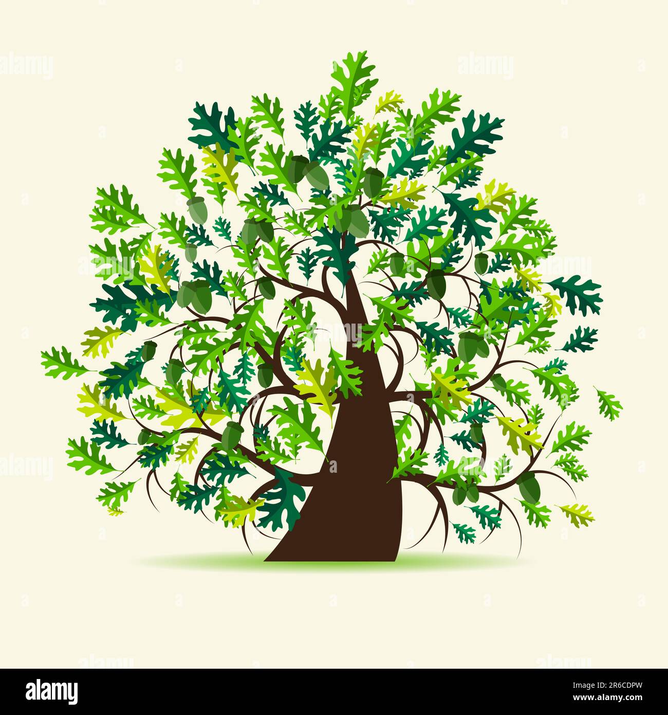 Oak view Stock Vector Images - Alamy