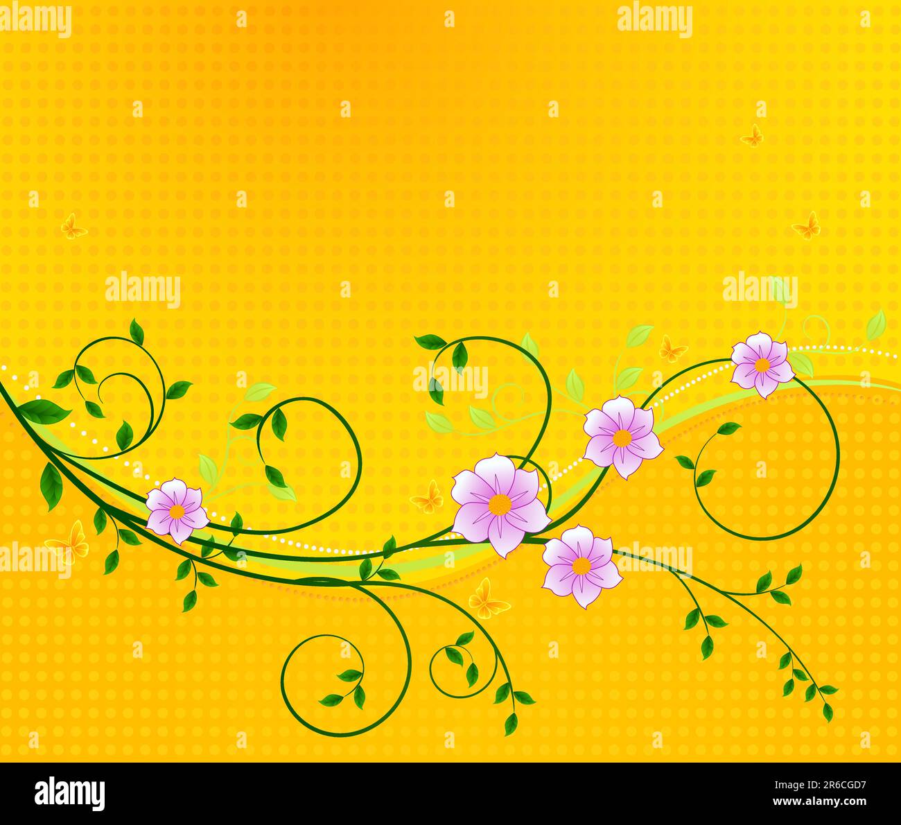 Floral background vector Stock Vector Image & Art - Alamy