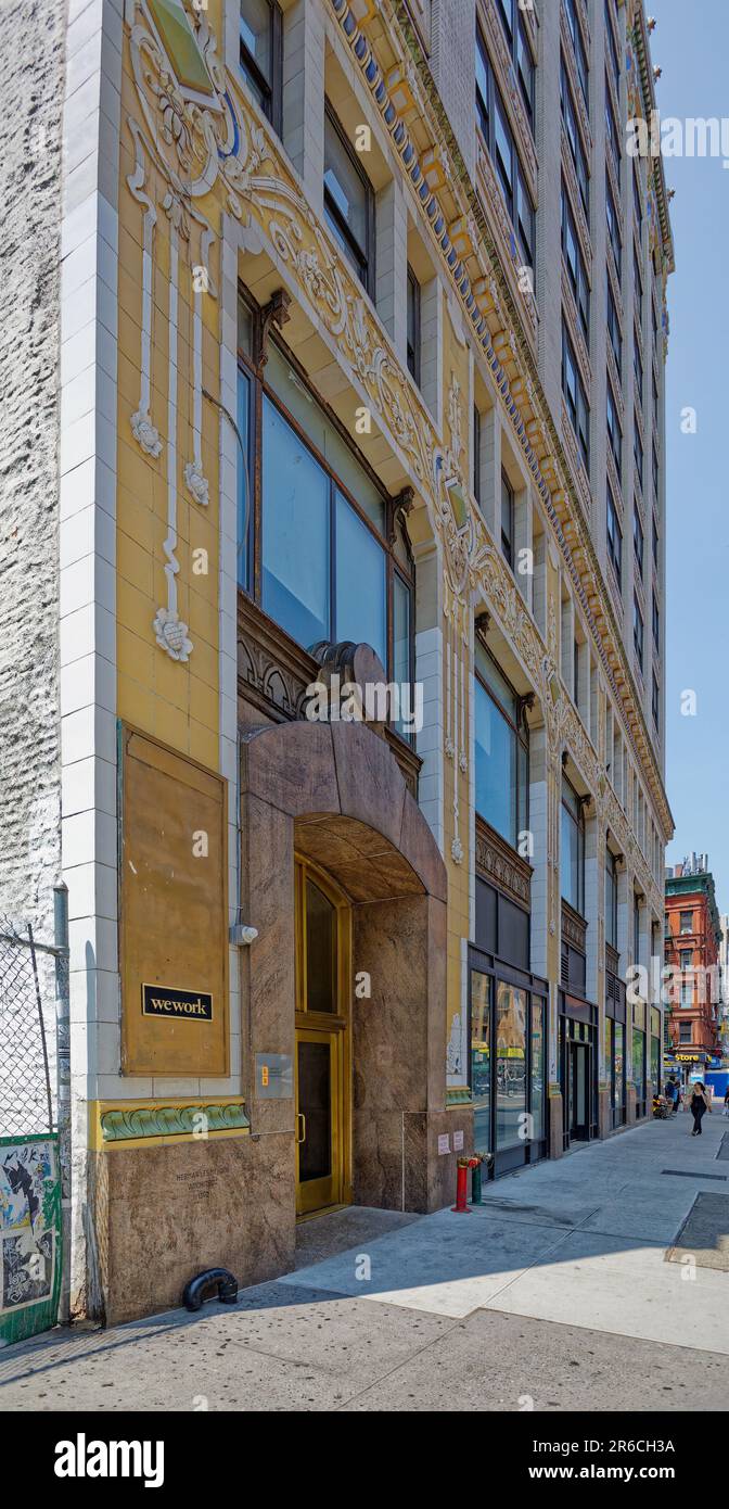 Terra cotta detail, 154 West 14th Street. The loft building’s original