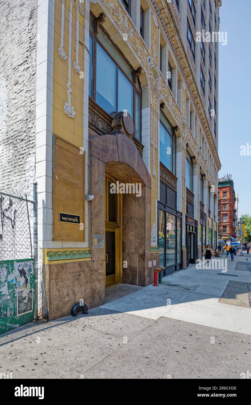 Terra cotta detail, 154 West 14th Street. The loft building’s original
