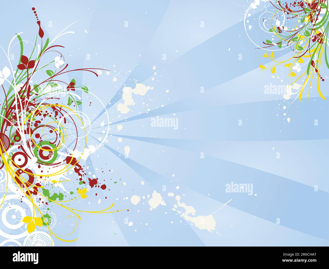 Abstract floral grunge design Stock Vector Image & Art - Alamy