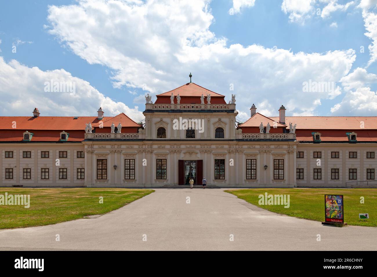 Vienna, Austria - June 17 2018: The Lower Belvedere is a Baroque palace built in the 18th-century. It is part of the Belvedere complex. Stock Photo