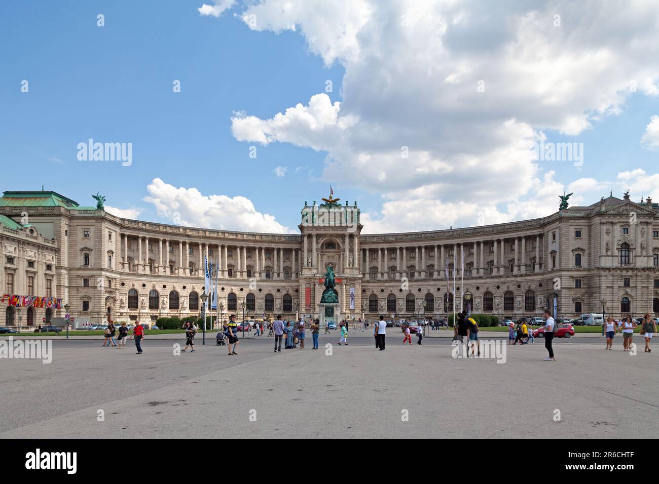 Vienna, Austria - June 17 2018: The Austrian National Library is the largest library in Austria, with more than 12 million items in its various collec Stock Photo