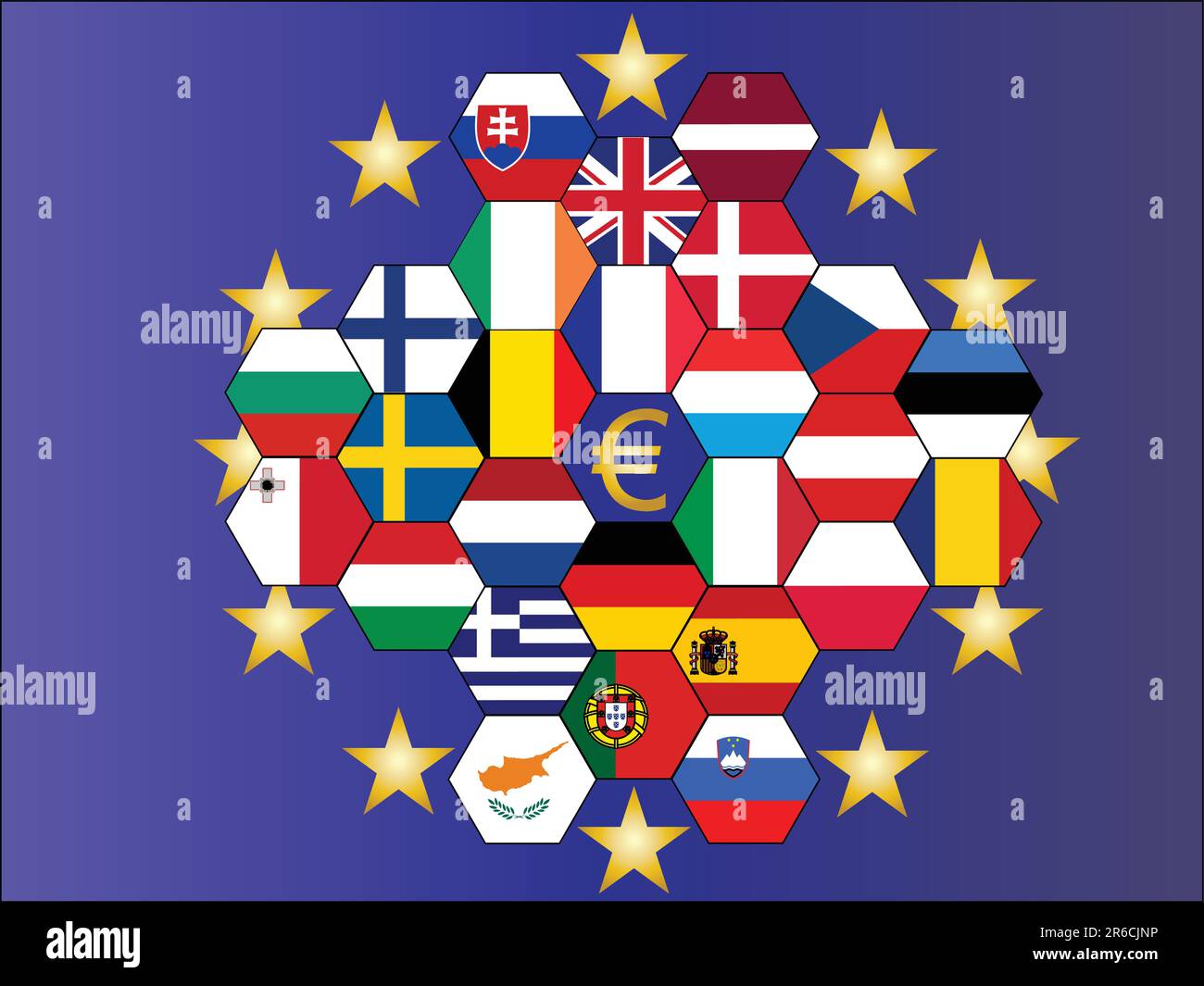 a vector representing europe Stock Vector