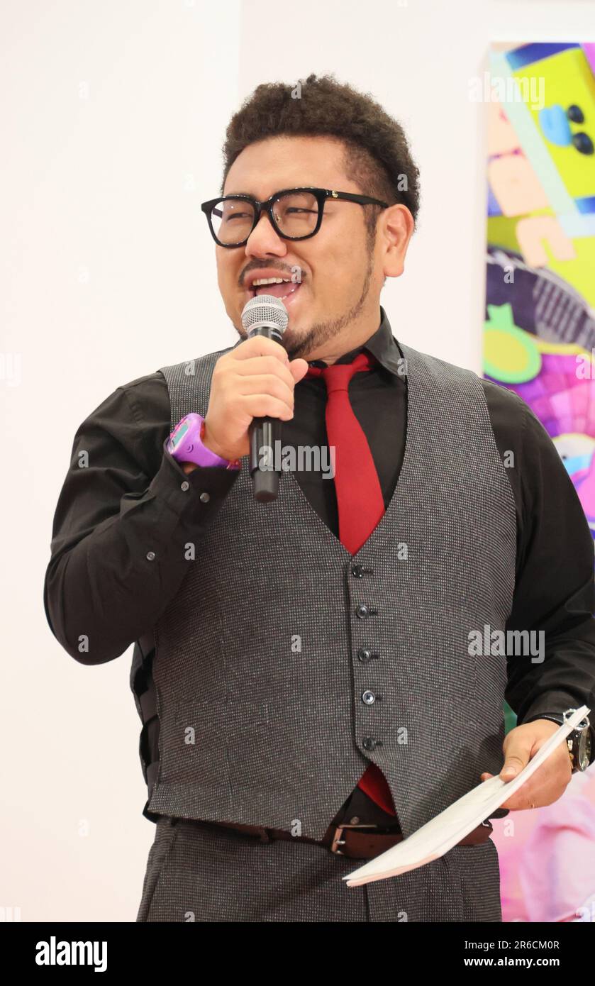 Tokyo, Japan. 8th June, 2023. Japanese comedy duo Onigoe Tomahawk