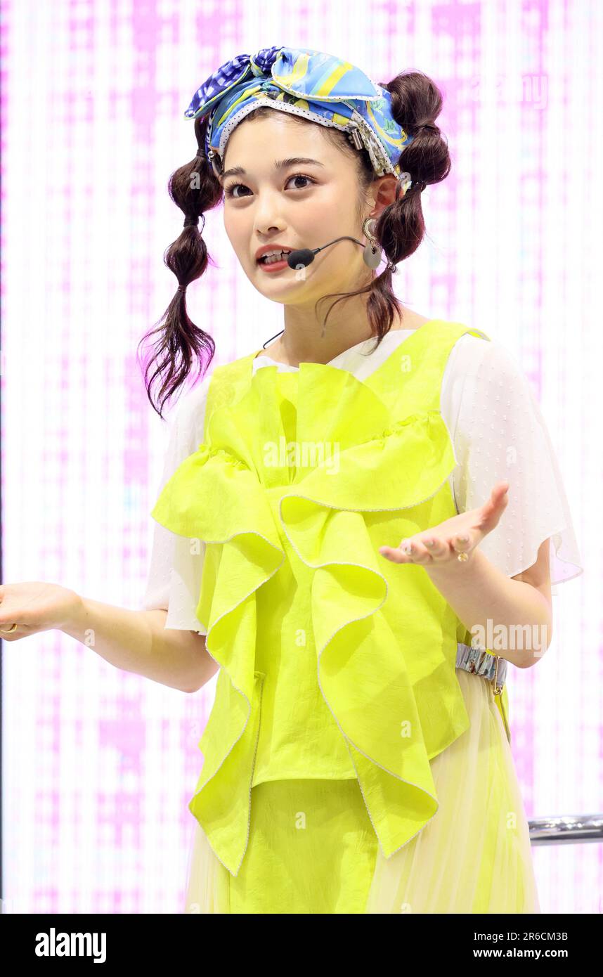 Tokyo, Japan. 8th June, 2023. Japanese model Sakura Inoue attends a