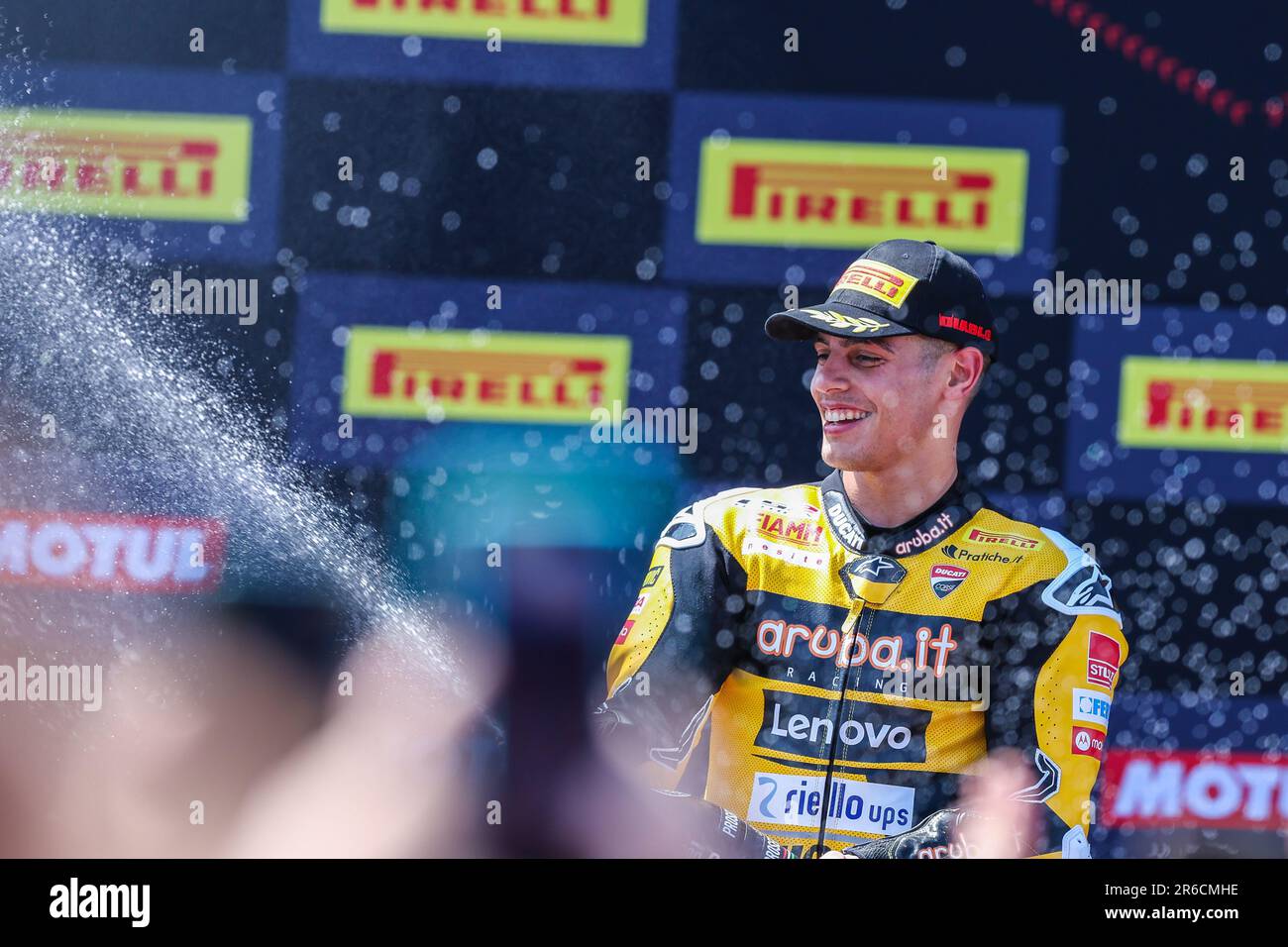 Michael Ruben Rinaldi of Aruba.it Racing - Ducati celebrates during the ...