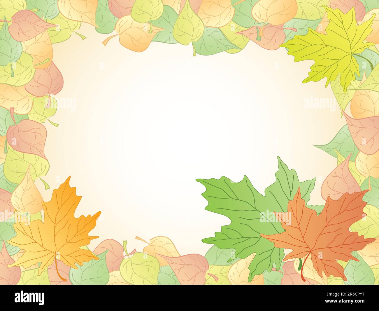 autumn leaves frame. vector Stock Vector Image & Art - Alamy