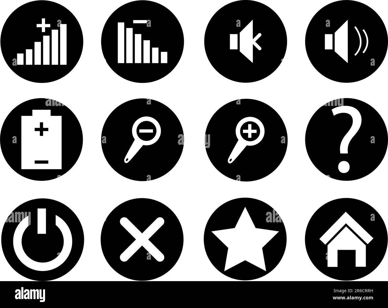 Spectator Button Collection of buttons for mediaplayers. Vector illustration Stock ...