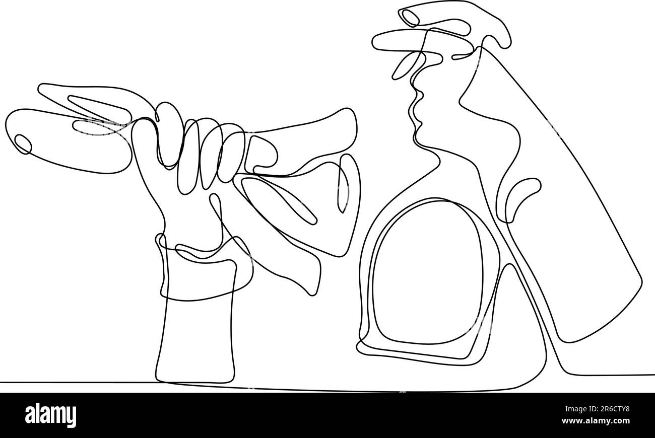 Home cleaning service landing page design concept, illustration of