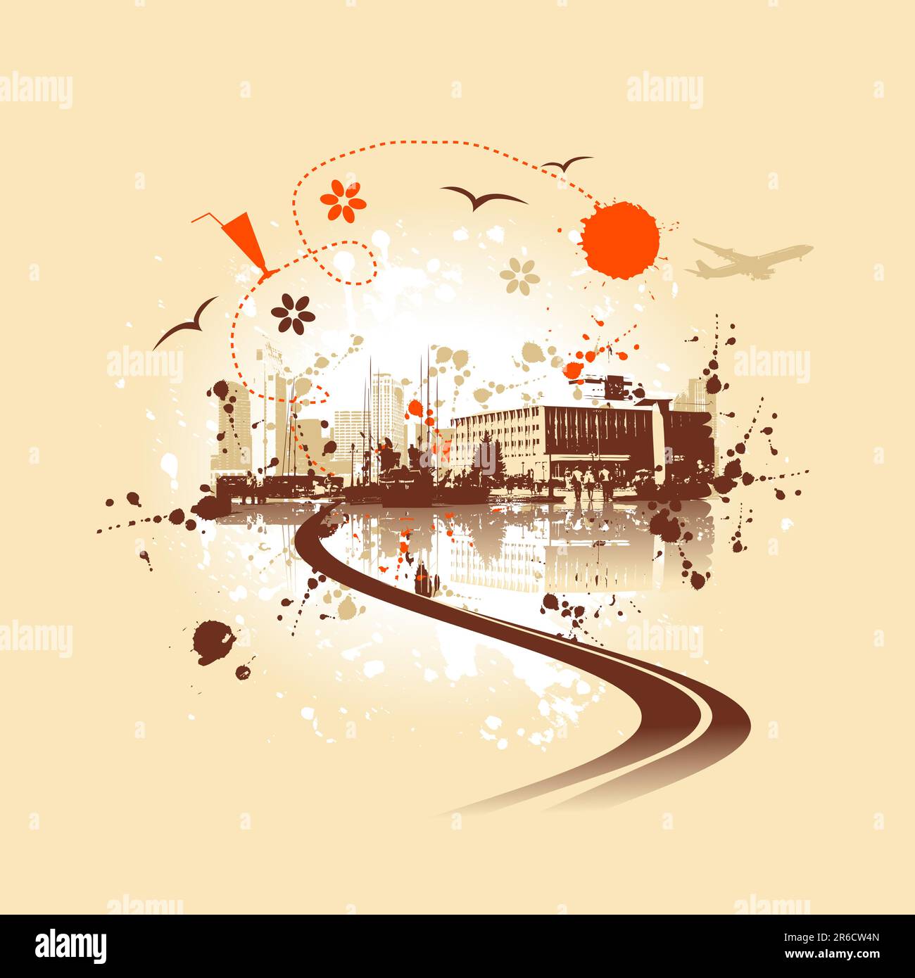 Image showcasing Cityscape background, urban art Stock Vector Image & Art - Alamy