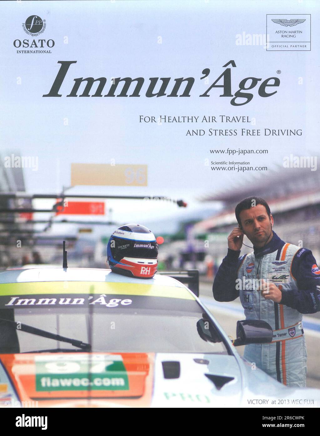 Immun'Age UK foods, OSATO INTERNATIONAL Inc advert in a magazine 2014 Stock Photo