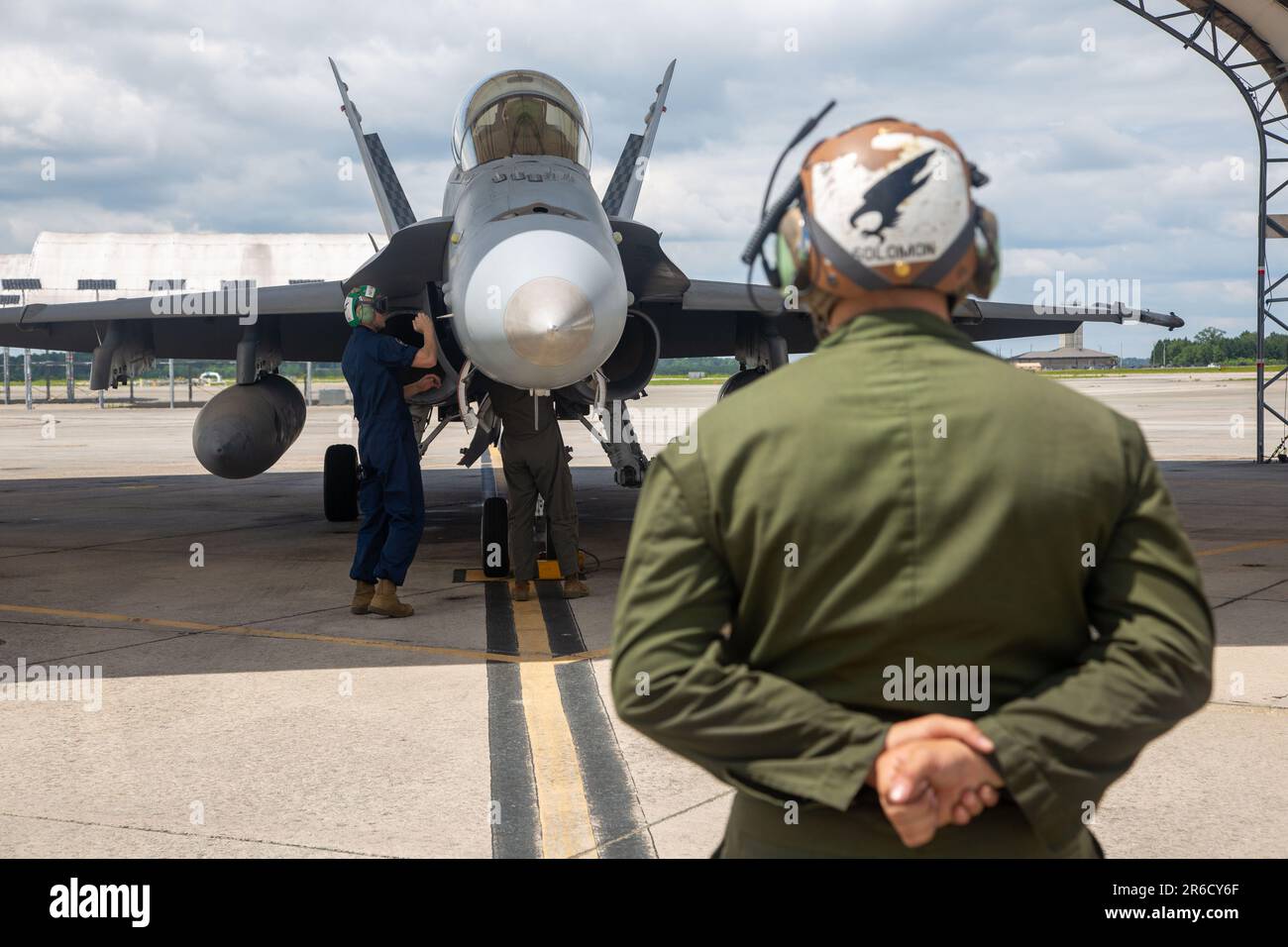U.S. Marines with Marine All Weather Fighter Attack Squadron (VMFA(AW
