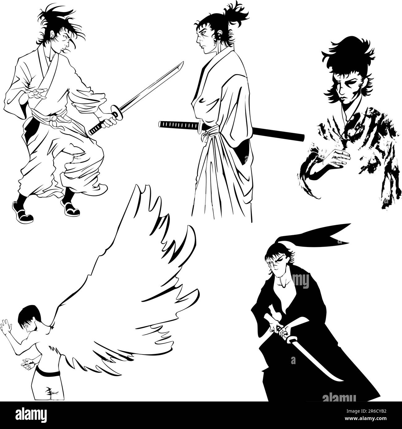 vector-collection-of-comic-style-subjects-stock-vector-image-art-alamy
