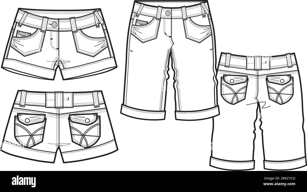 Girl in shorts Black and White Stock Photos & Images Alamy