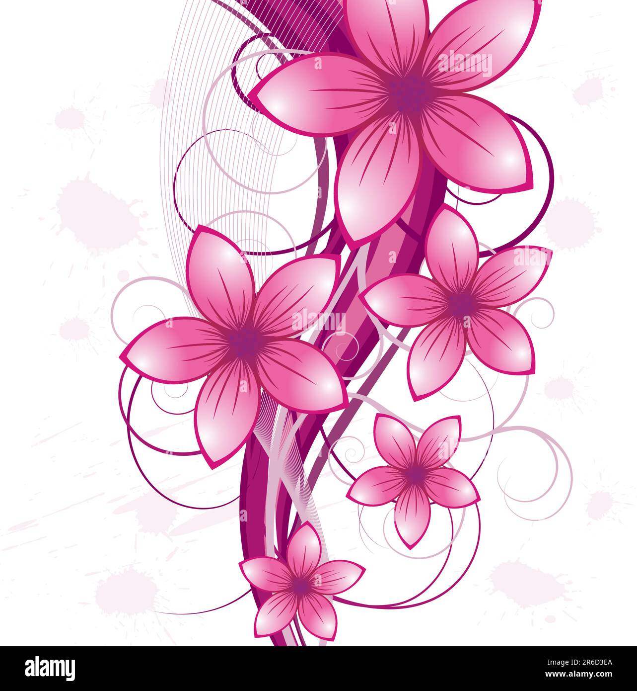 Floral background for design use. Vector illustration Stock Vector ...