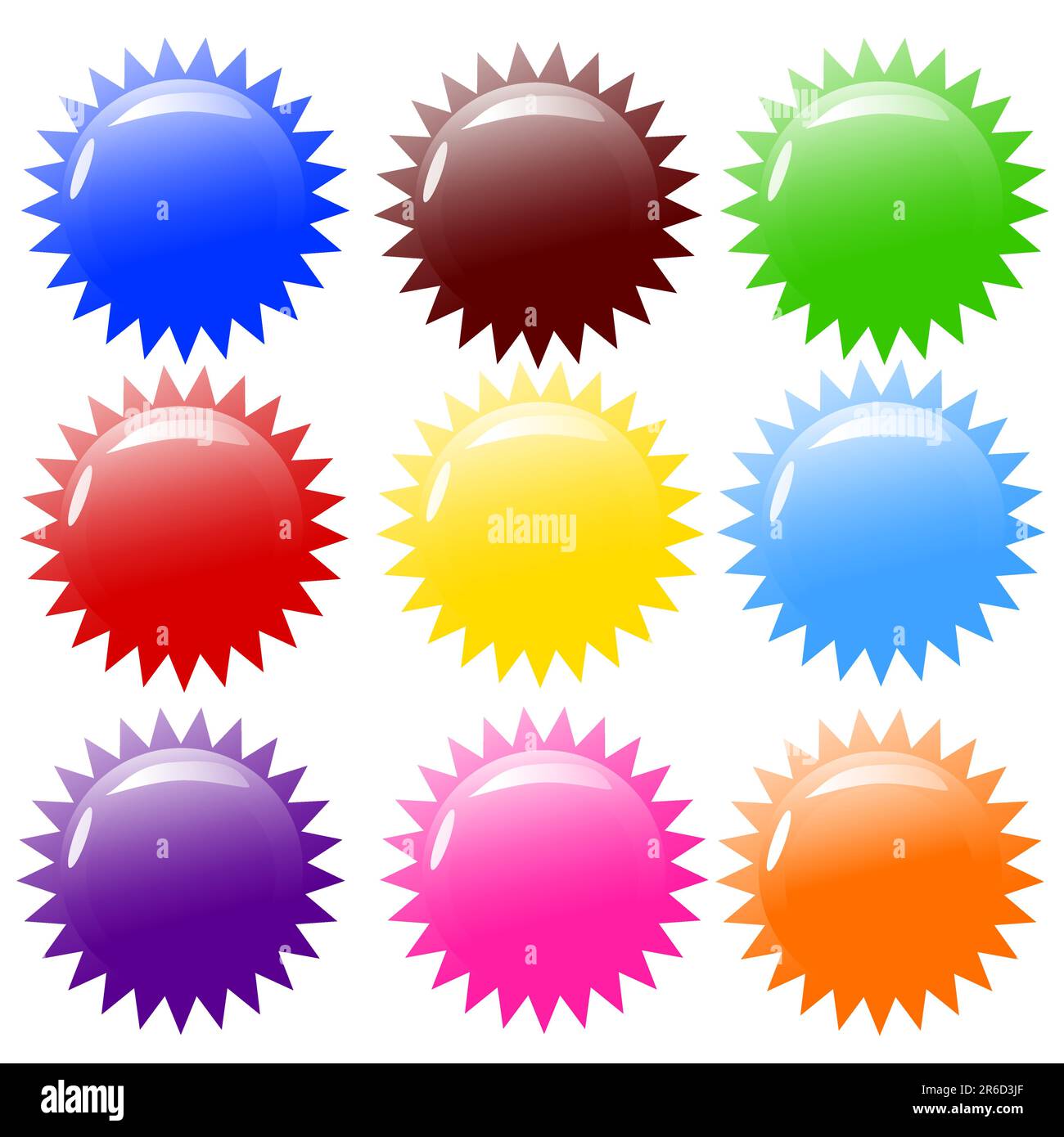 Colorful buttons clipart hi-res stock photography and images - Alamy