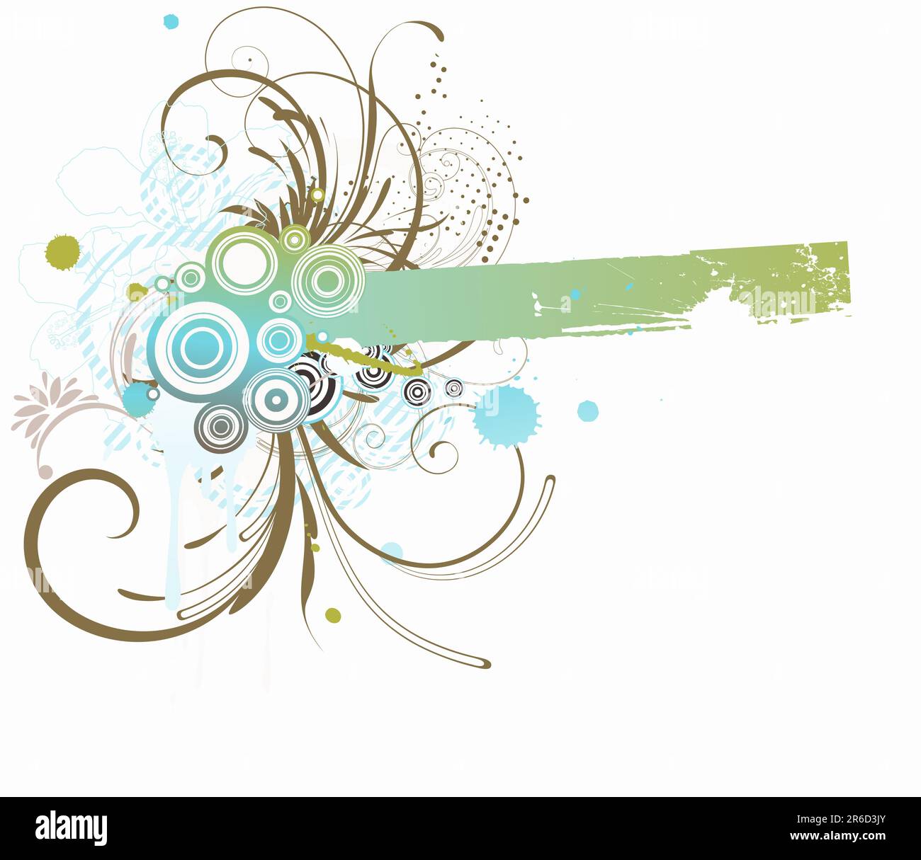 Vector illustration of Grunge Floral frame Stock Vector Image & Art - Alamy