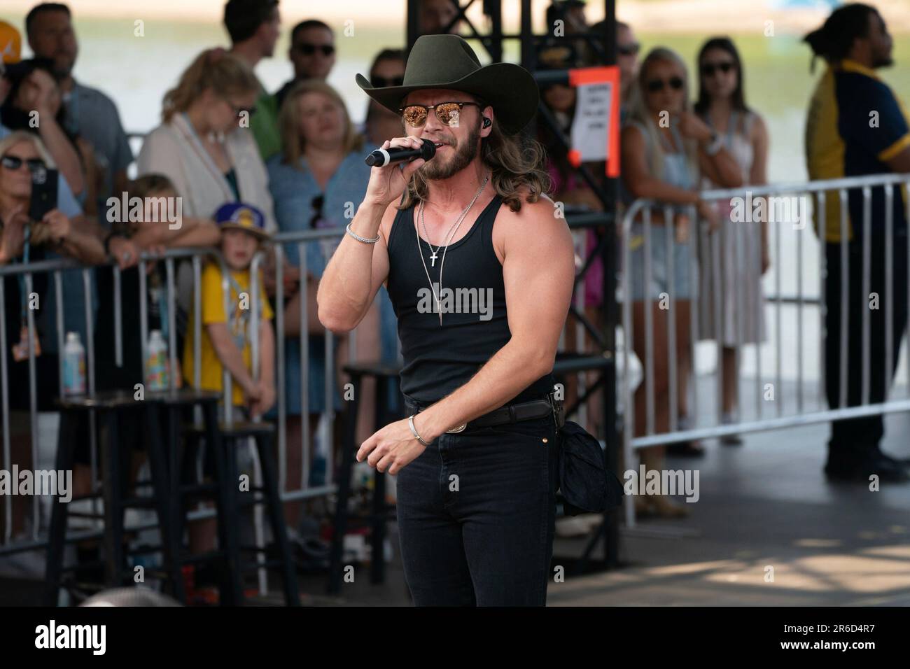 Warren Zeiders performs during the 2023 CMA Fest on Thursday, June 8