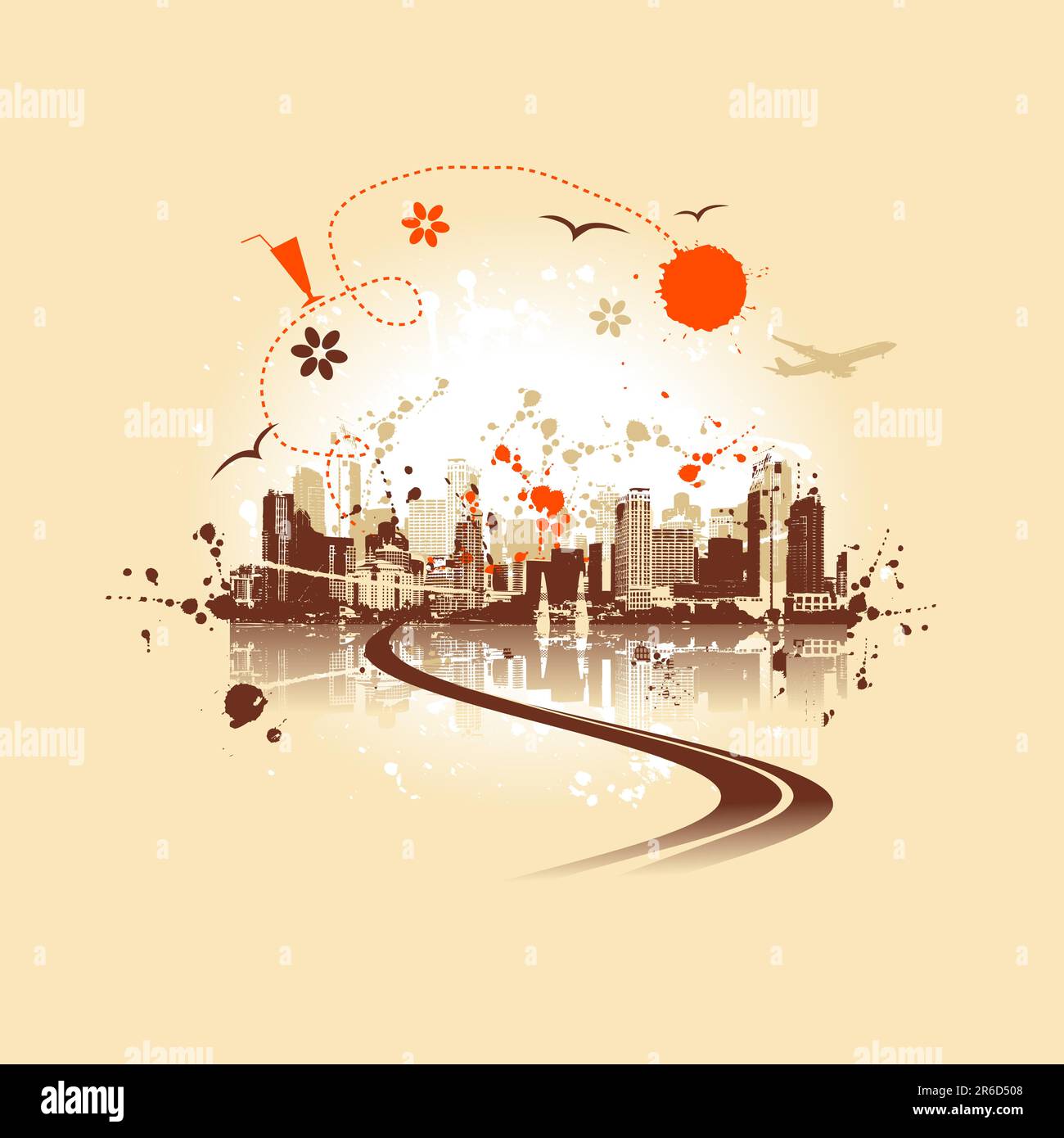 Image showcasing Cityscape background, urban art Stock Vector Image & Art - Alamy