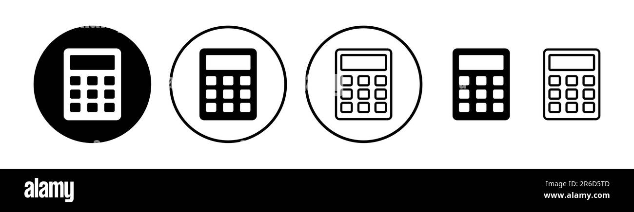 Calculator icon vector. math icon. finances sign Stock Vector Image ...