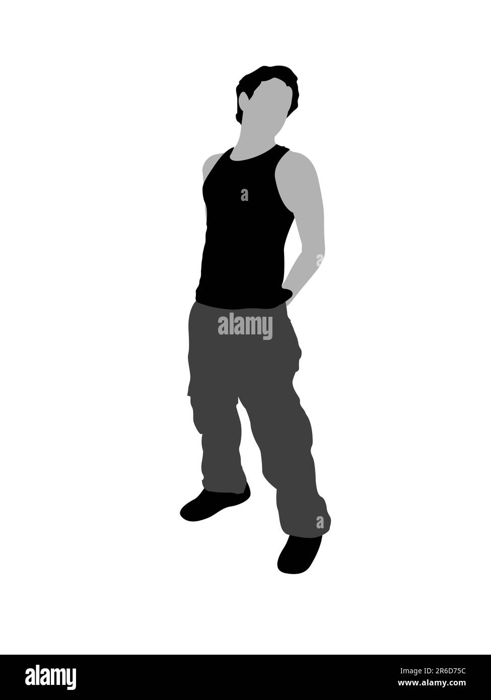 standing man on isolated background Stock Vector Image & Art - Alamy
