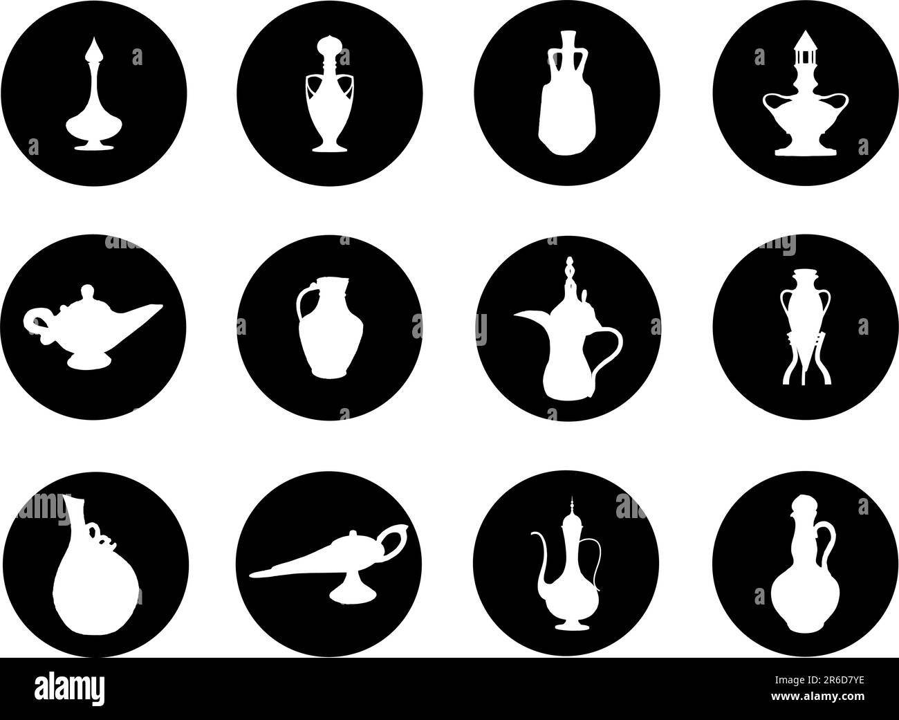 Set from a set of jugs and vases Stock Vector Image & Art - Alamy