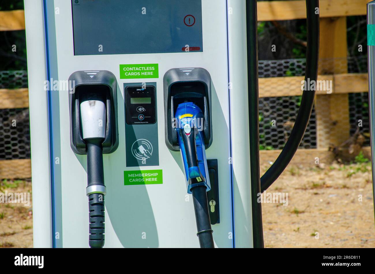 London, UK, 3 June 2023 Gridserve electric highway charging points. EV