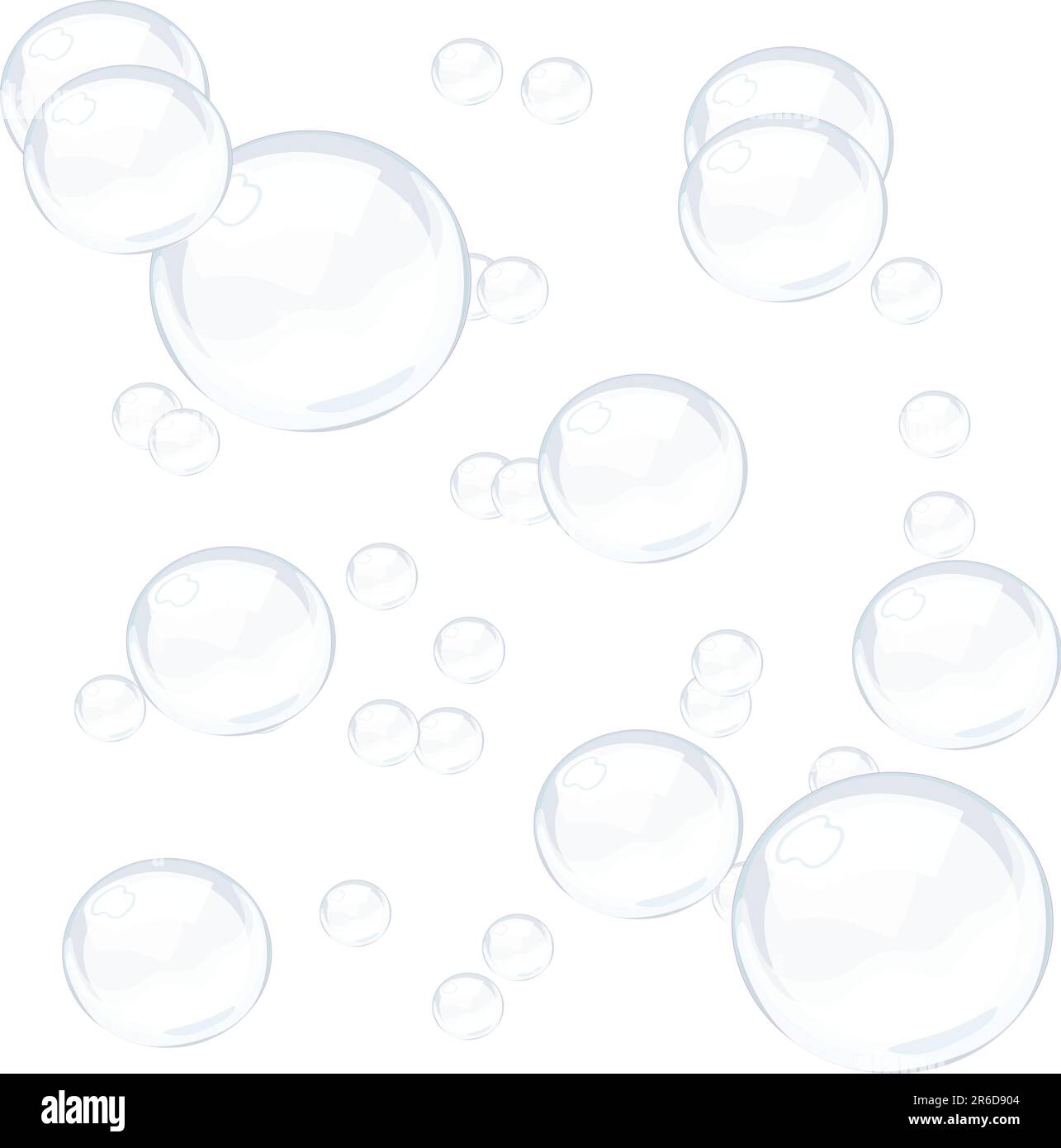 Blue transparent bubbles background, illustration Stock Vector Image ...