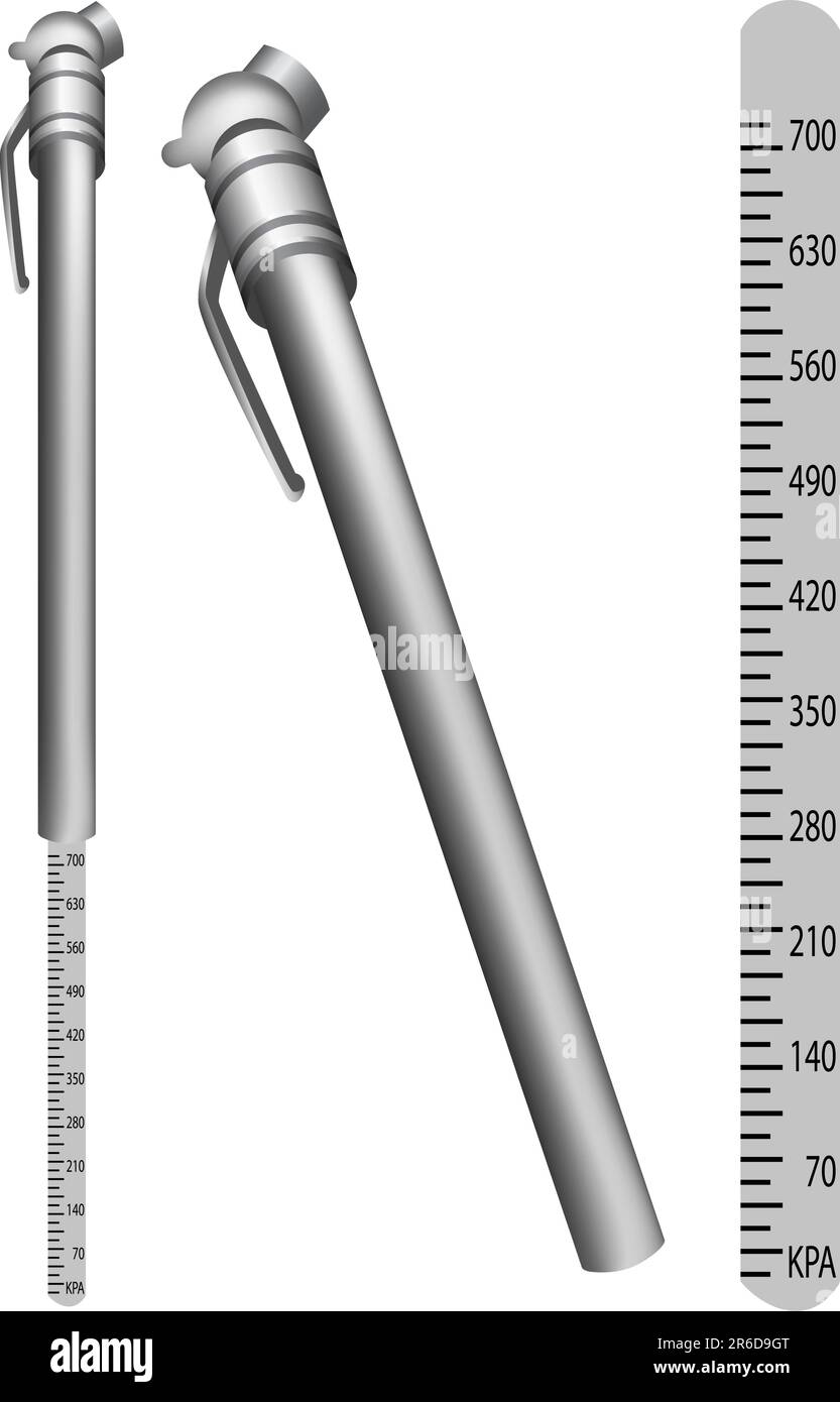 3D images of a tire pressure gauge Stock Vector Image & Art - Alamy