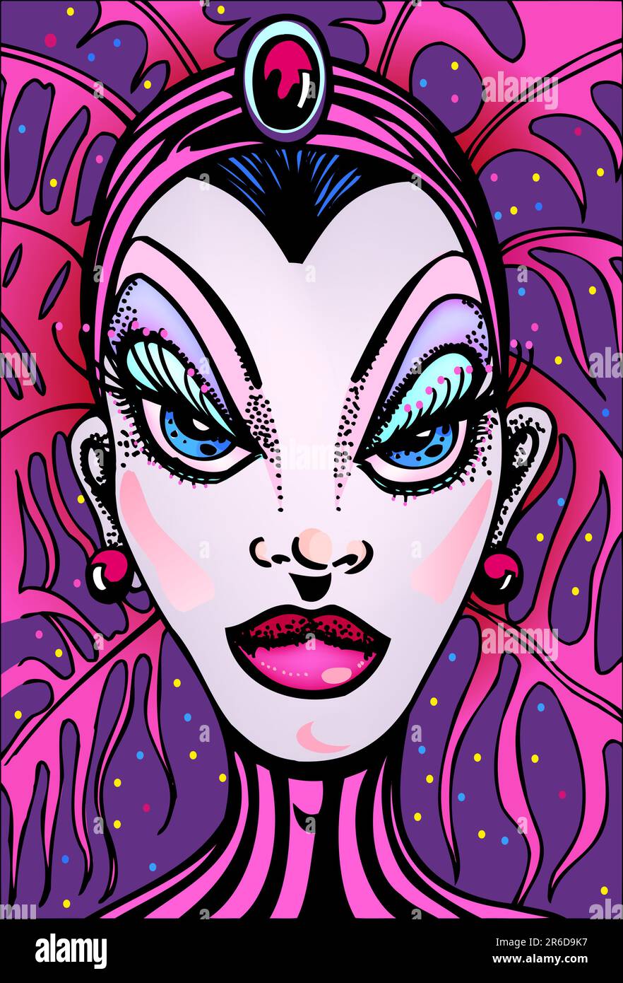 Las vegas show girl Stock Vector Images Alamy