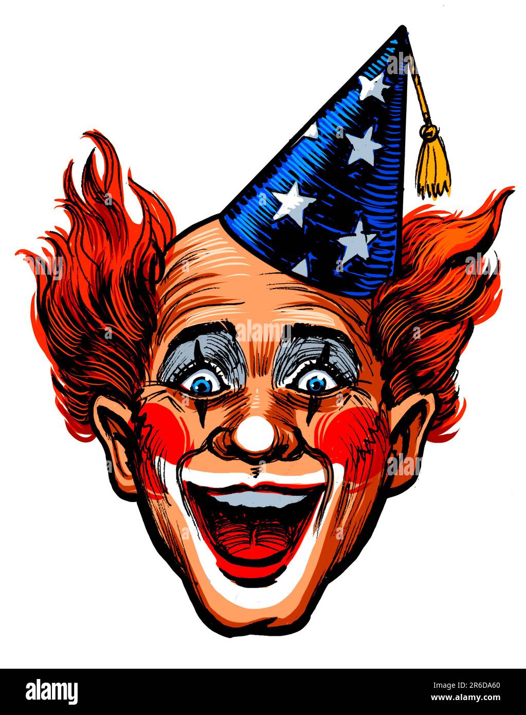 happy clown face clipart