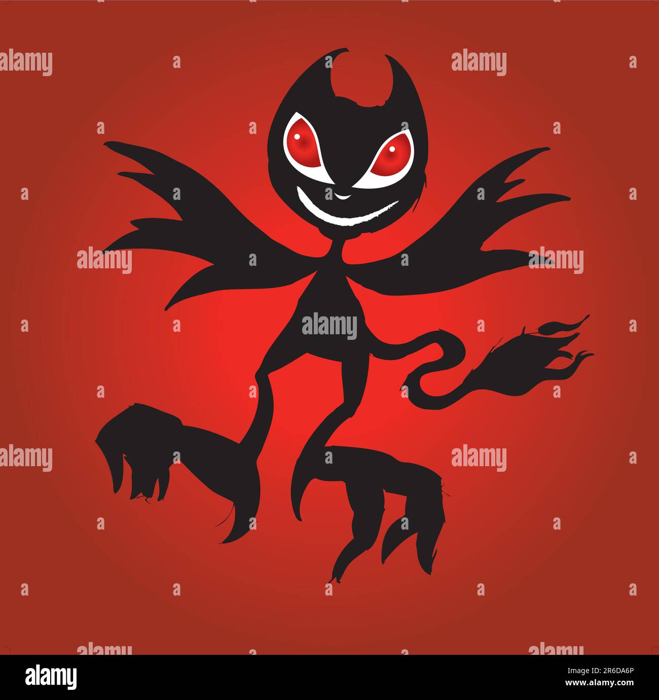 illustration of little devil Stock Vector Image & Art Alamy
