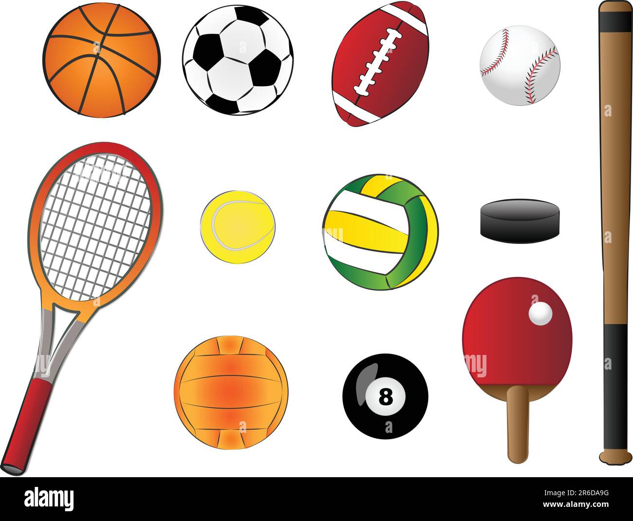 sports equipment vector illustration Stock Vector Image & Art Alamy