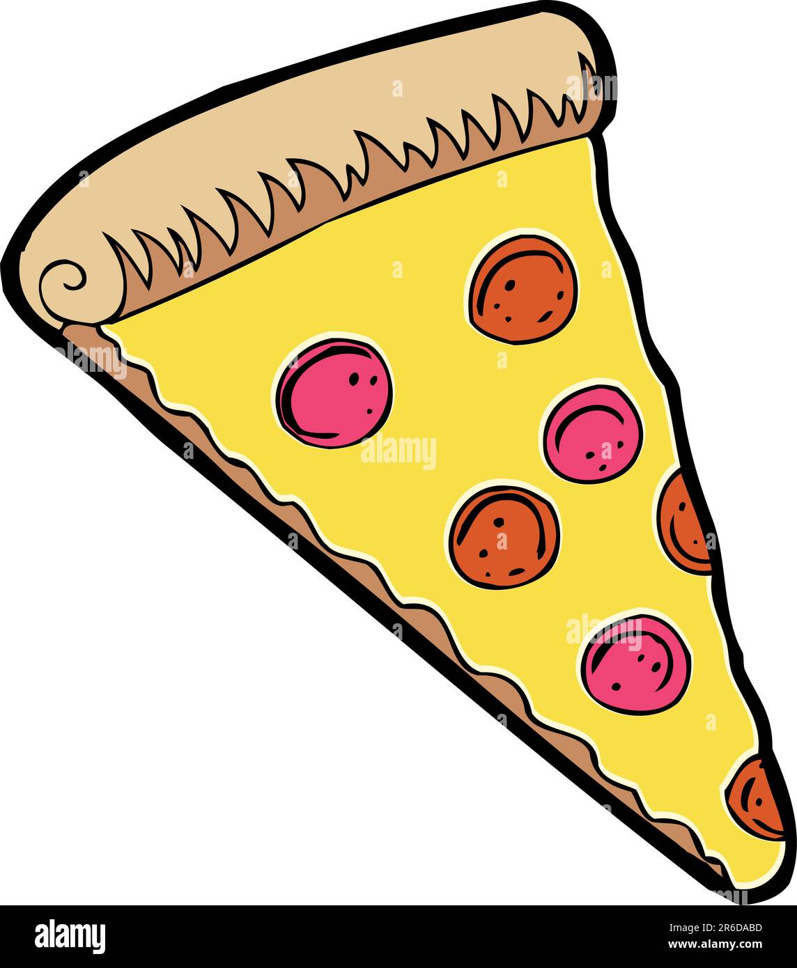A slice of pepperoni / sausage pizza Stock Vector Image & Art Alamy