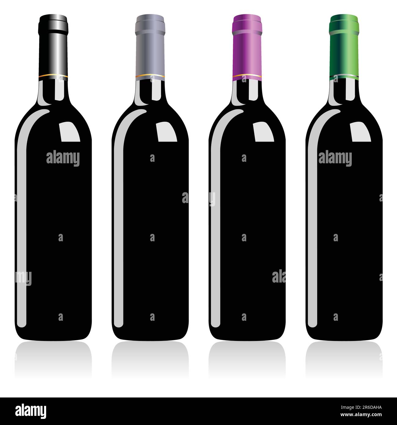 Bottles Of Wine Isolated Over White Background Stock Vector Image Art bottles-of-wine-isolated-over-white-background-stock-vector-image-art