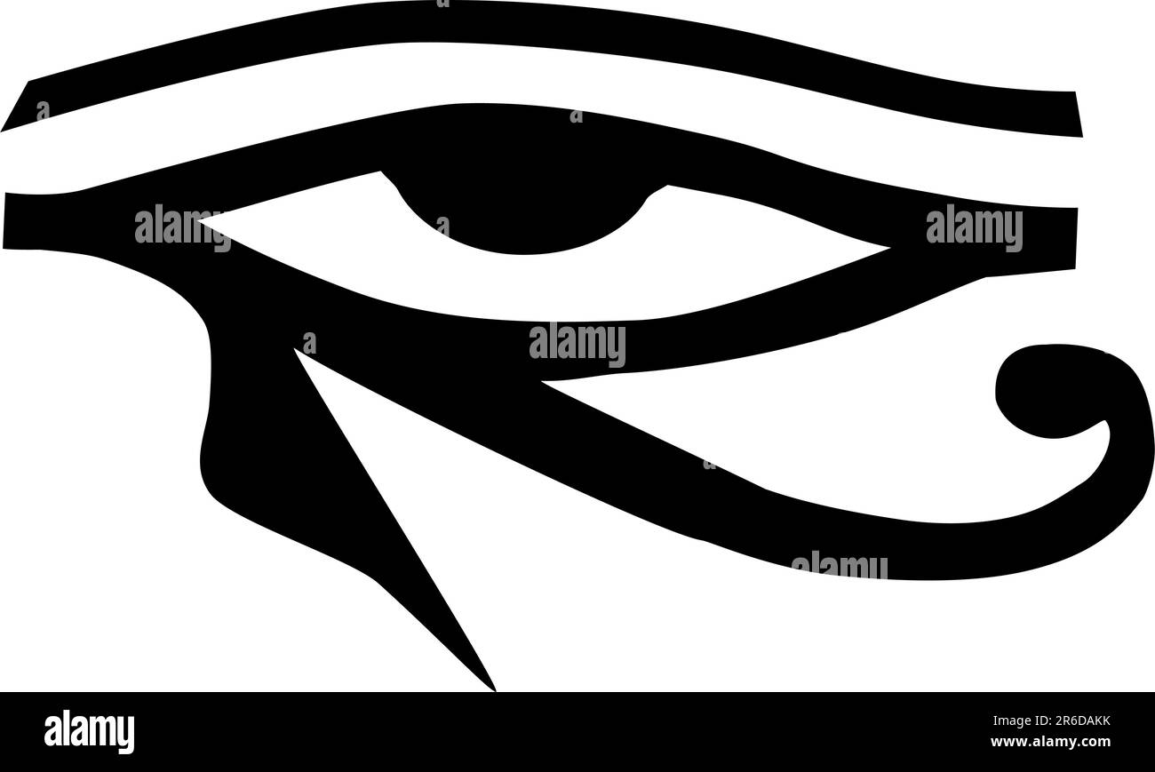 A Eye of Horus tribal tattoo Stock Vector