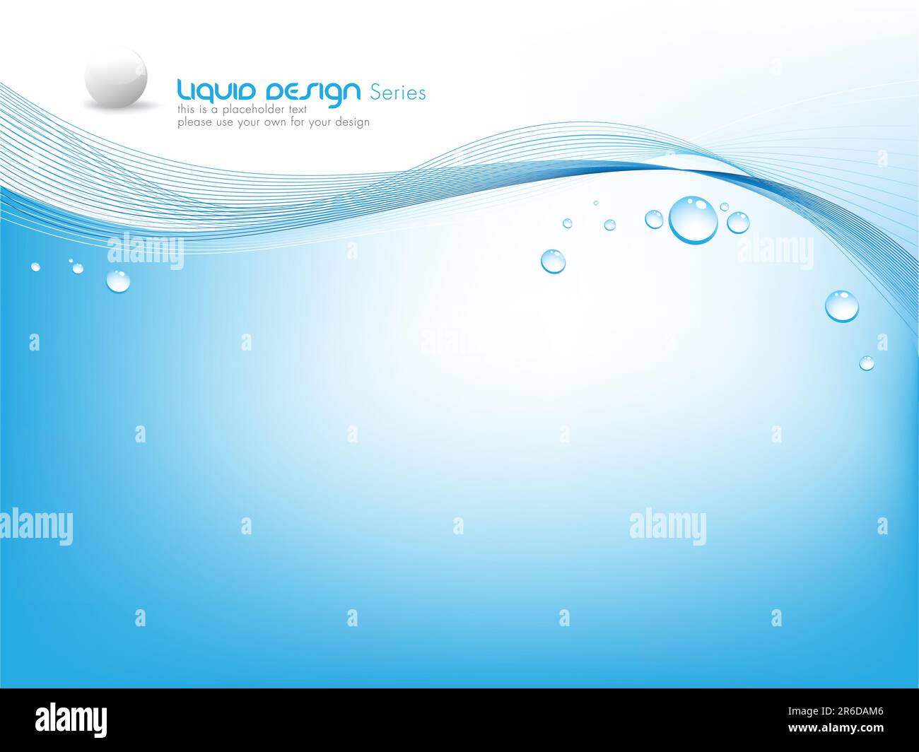 Vector Water Bubbles easy to edit vector EPS file Stock Vector Image