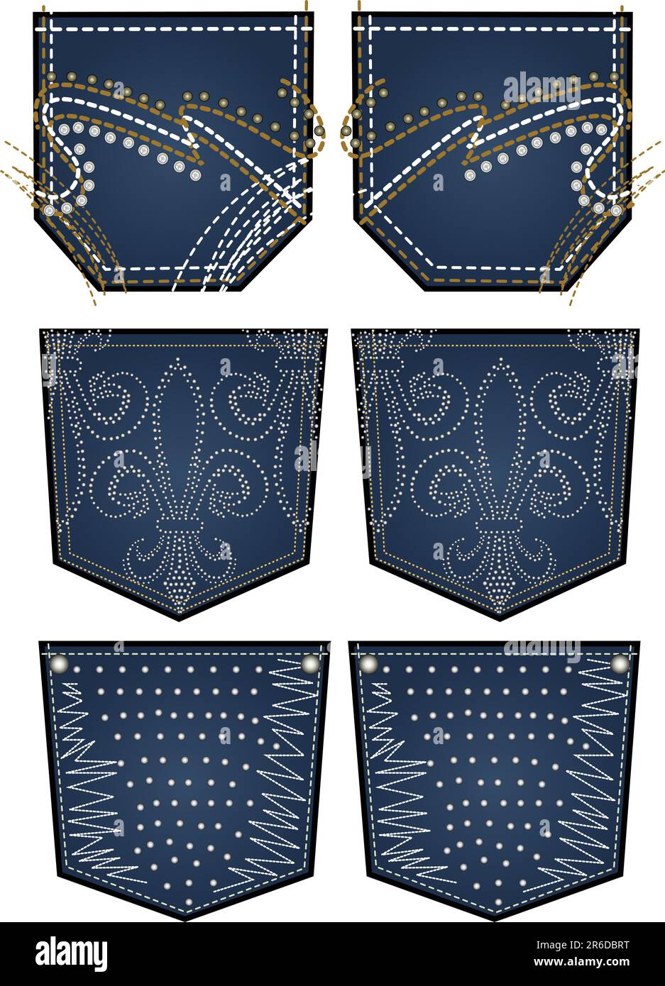 Back pocket embroidery design 2025