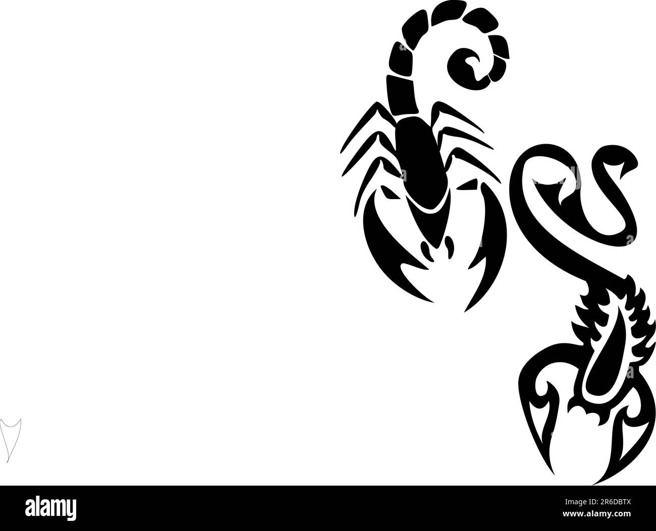 Premium Vector | Scorpion logo line abstract zodiac sign scorpio tribal  tattoo design graphic illustration symbol