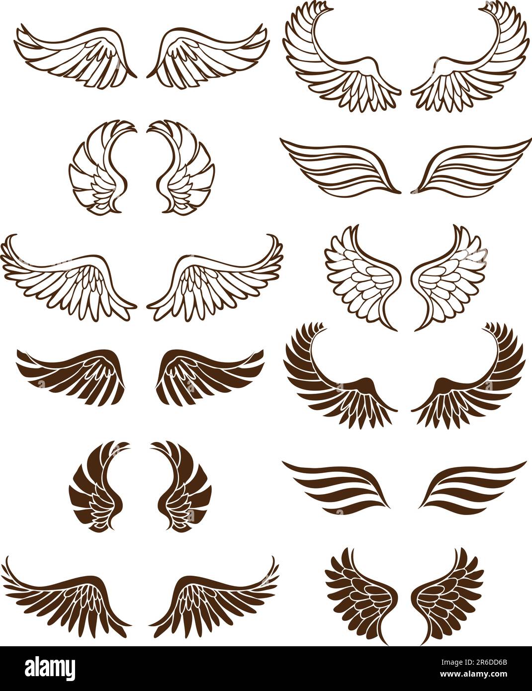 Angel wings clipart hi-res stock photography and images - Alamy