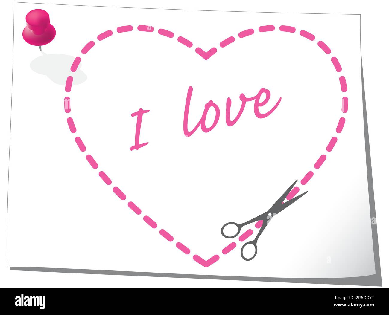 Valentine greeting card. Vector illustration. Stock Vector