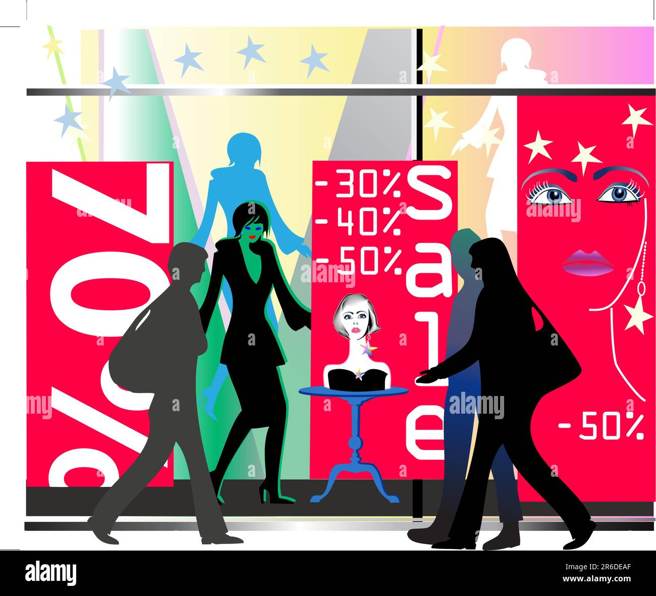 Sale At Fashion Shop Stock Vector Image Art Alamy sale-at-fashion-shop-stock-vector-image-art-alamy
