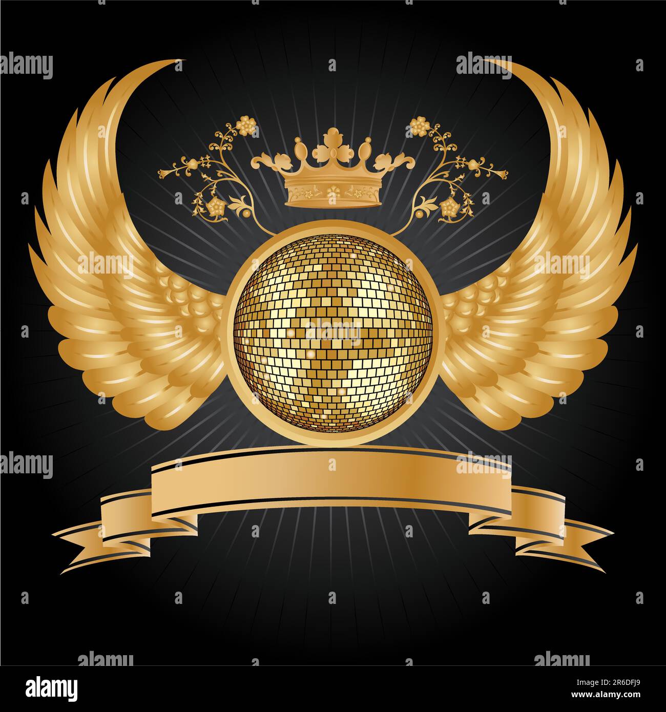 Vector abstract background with disco ball Stock Vector Image & Art - Alamy