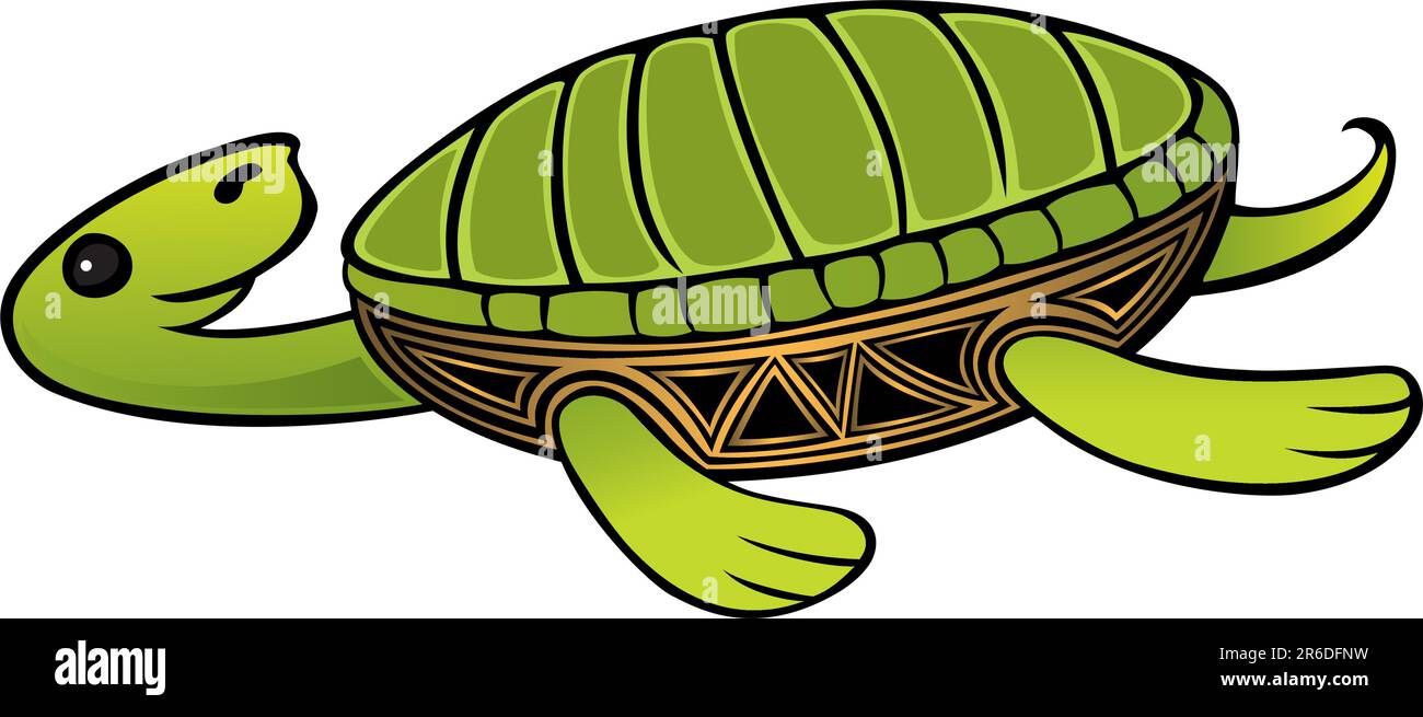 swimming vector turtle Stock Vector Image & Art - Alamy