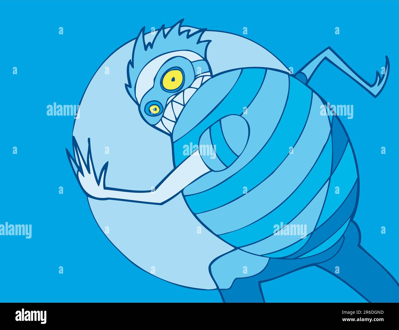 Robber Is Spotted In Middle Of Night Stock Vector Image Art Alamy