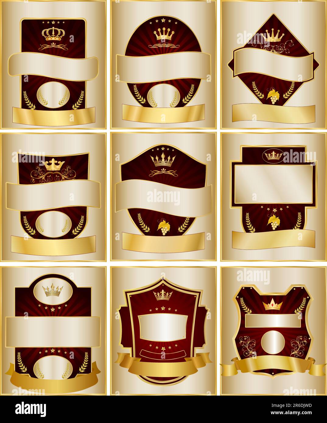 Decorative labels collection set Stock Vector Image & Art Alamy