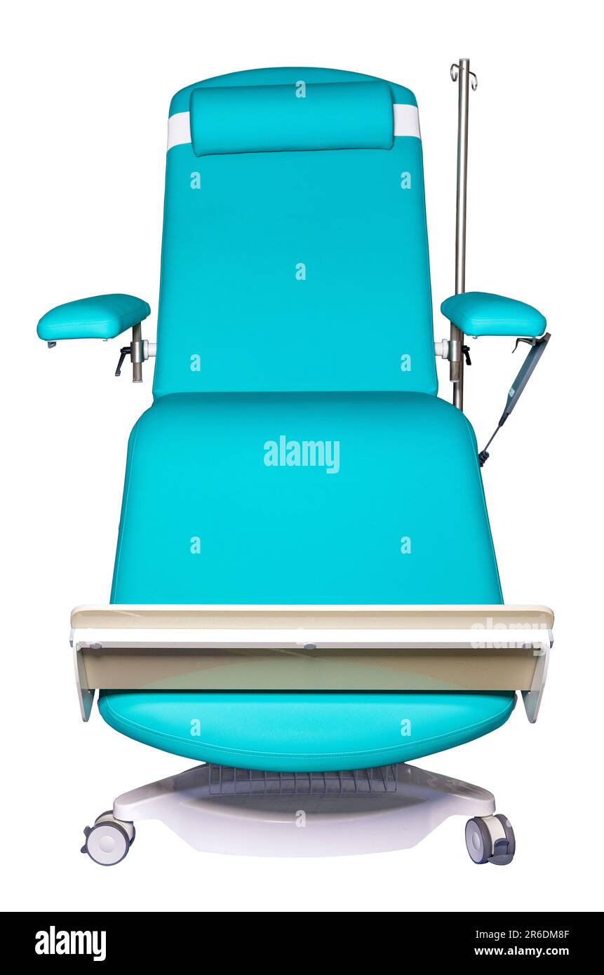 Medical equipment. Mobile medical chair isolated on a white background